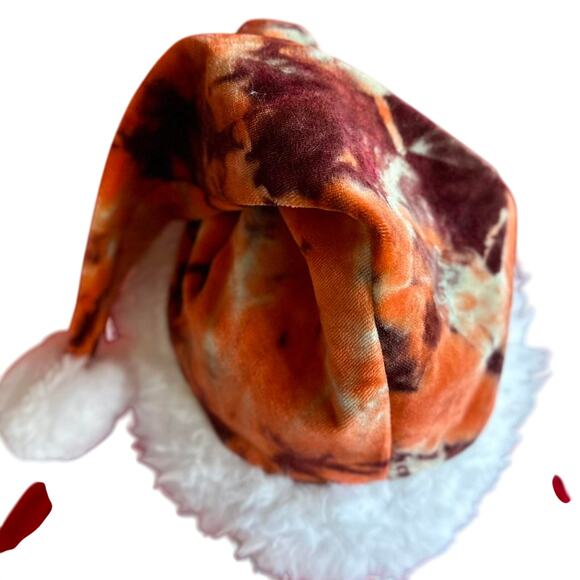Handcrafted Santa Hat Tie Dye Hippy Holiday Festive Winter Wear main image 6